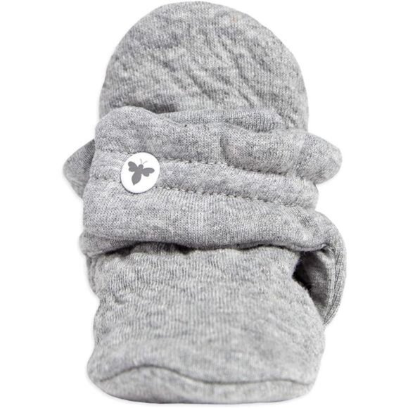 Baby Unisex Baby Booties Organic Cotton Adjustable Infant Shoes Slipper Sock - Picture 3 of 6